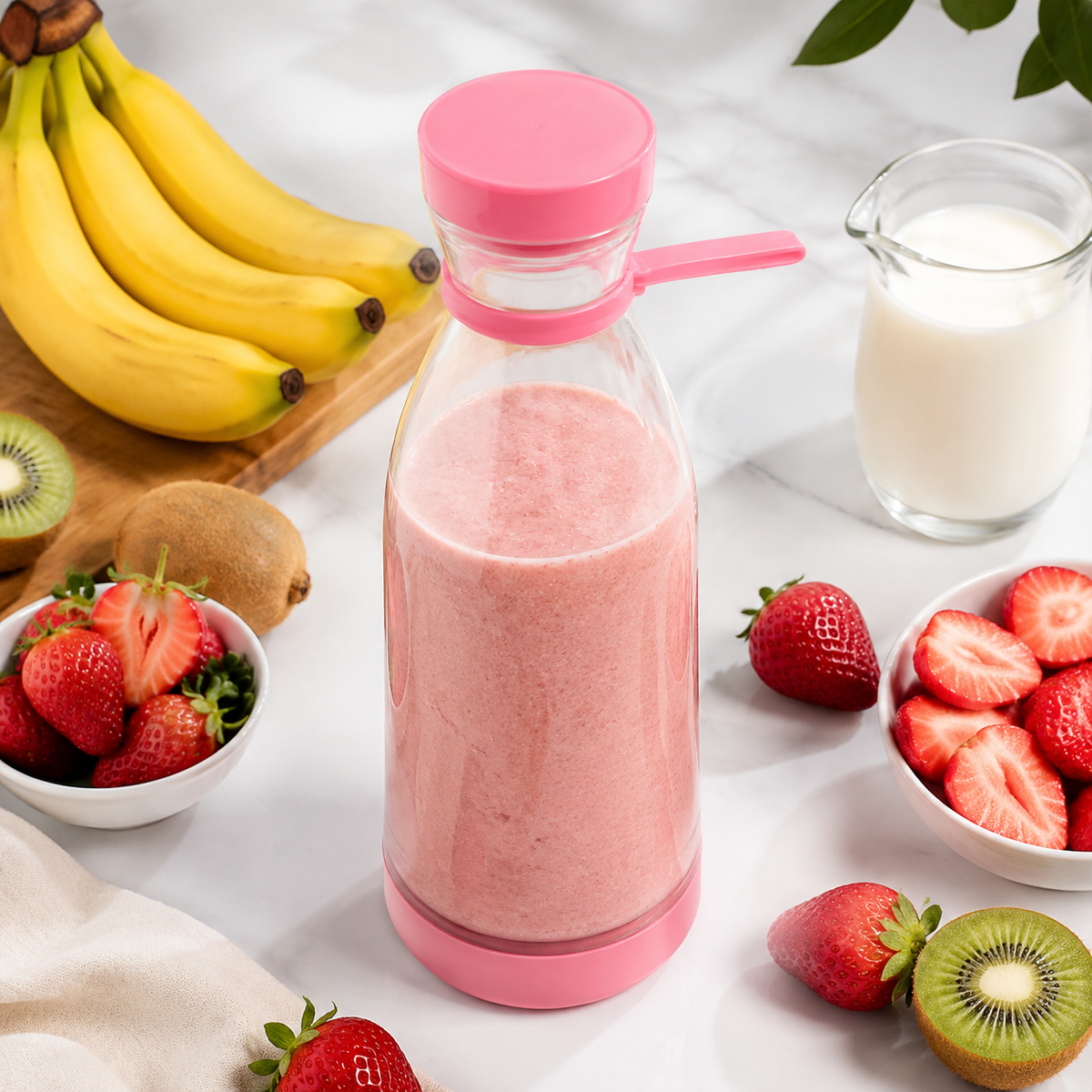 Blendroo™ 420ml USB-C Portable Blender – 6 Blade Smoothie Maker